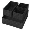 Ohbien Woven Storage Small Item Set of Storage Desktop Household Highly for Daily Cosmetics Box, Container, Case, 4, Basket, Storage, Washable,
