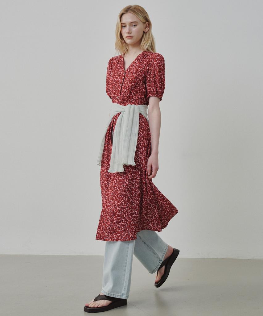 Ollibeudeollibeu Printed Seersucker Maxi Dress Ow6Mo4550