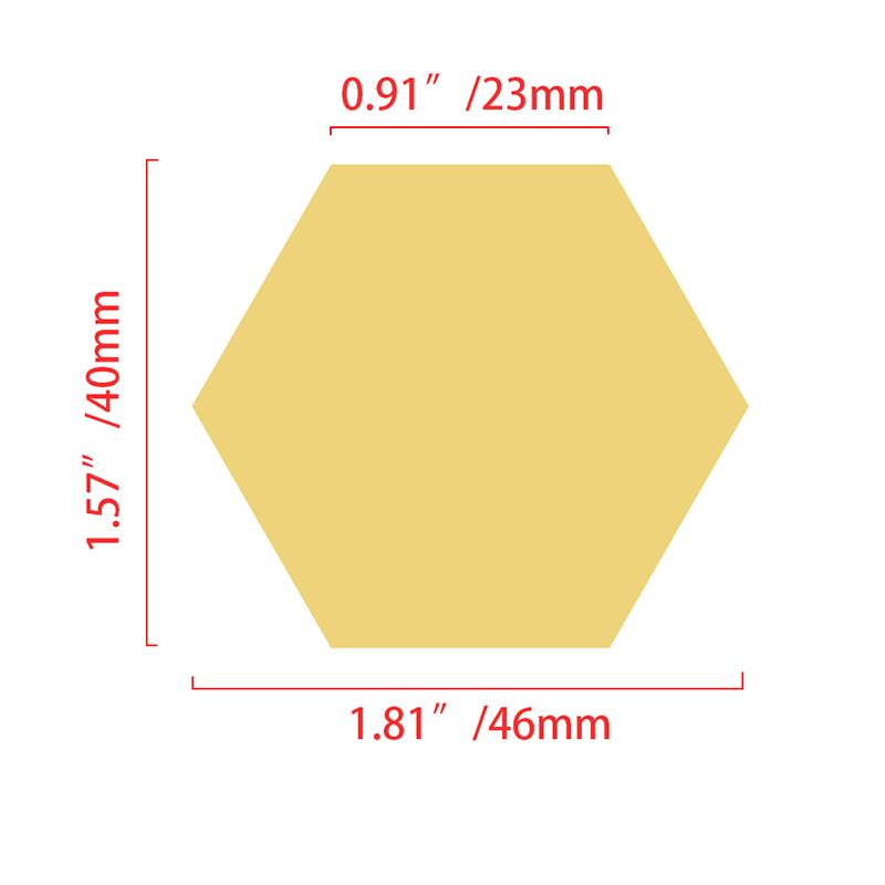 10/20/50 ks Nálepky na stěnu se šestihrannými akrylovými 3D zrcadly