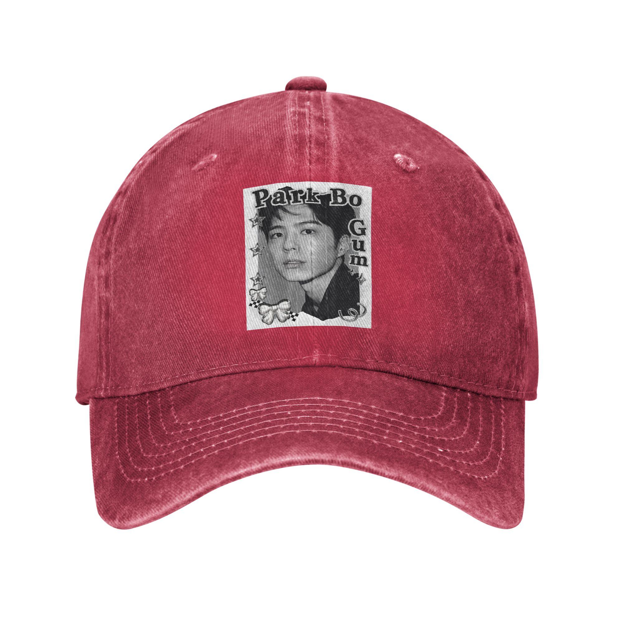 Unisex Baseball Hats Park Bo Gum Kpop Denim Outdoor Baseball Caps Hip Hop Cap Casquette One Size