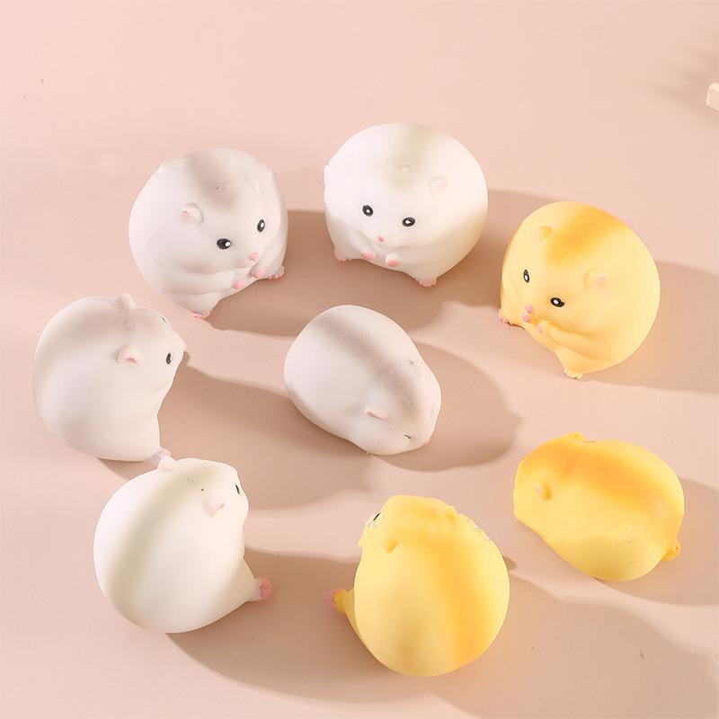 Soft Hamster Stress Relief Toy Slow Rebound Squeeze Cute Hamster Animal Stress Toy Fidgety Senses Autism Decompression Kids Toy