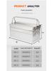 Stainless Steel Multi-Layer Industrial Storage Box - Enlarged & Thickened, Various Styles