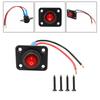 Rocker Switch Panel Red Light LED Panel Replaces Hardware Pre Wired on Off Toggle Switch for RV Work 12-24V Cars Yachts