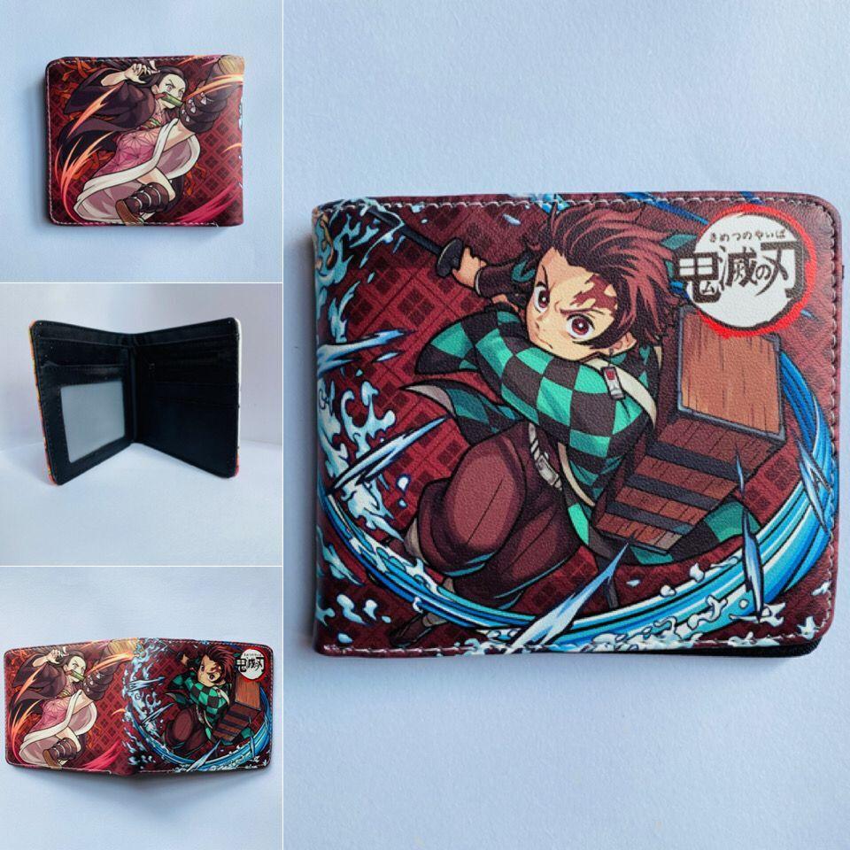 Japan cartoon comics Demon Slayer Short Wallet Cartoon Print Student Coin Purse 0022