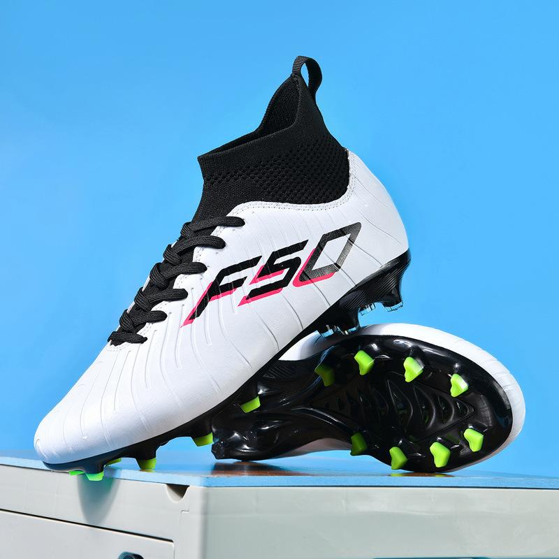 

Foreign trade 2025 new high-top football shoes men s long nails TF broken nails student outdoor grass training sports shoes 45