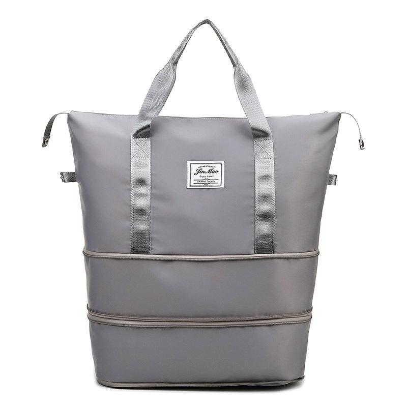 Double Layer Expansion Large Capacity Travel Bag Dry-wet Separation Handbag Lightweight Universal Outdoor Fitness Yoga Bag