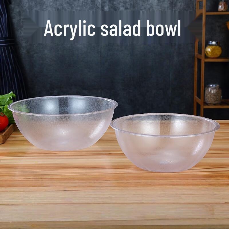 Transparente runde Buffet-Servierschale