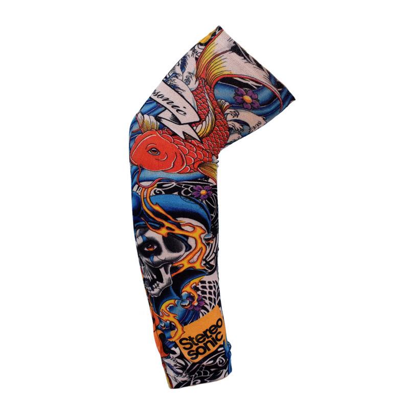 1PC Cooling Outdoor Sport Tattoo Arm Cover Summer Sun Protection New Running Sportswear Flower Arm Sleeves