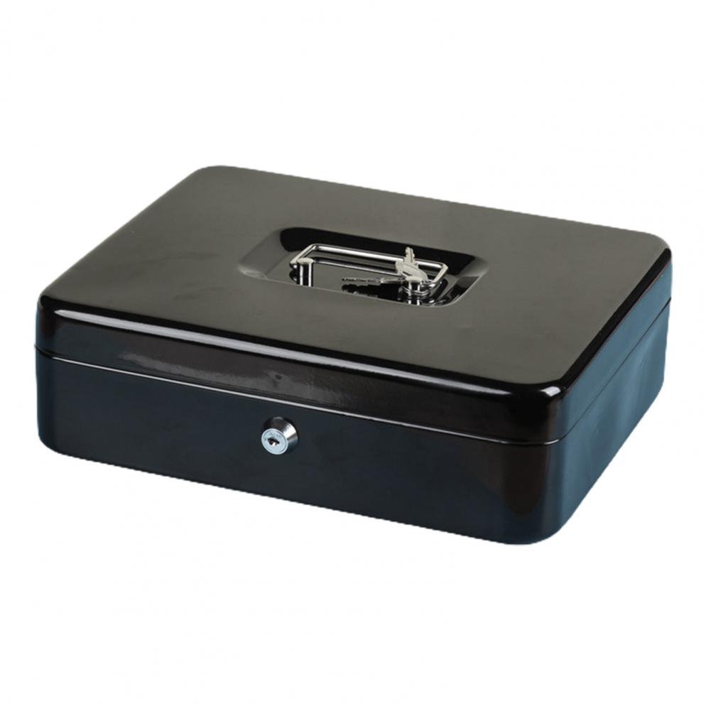 Mini Metal Money Box with Lock And 2 Keys Fireproof Cash Safe Box Anti-theft Secure Multi Compartments Storage Case Orgnizer