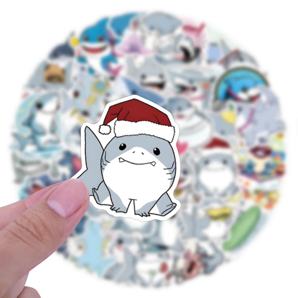 54 Pictures Jeff The Shark Graffiti Stickers Decorative Skateboard Suitcase Notebook DIY Stickers