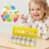 Passende Eier Puzzle-Set, 12-teiliges Sortier-Lernspielzeug, Lernspiel zur Feinmotorik, reisefreundliche Geschenkidee