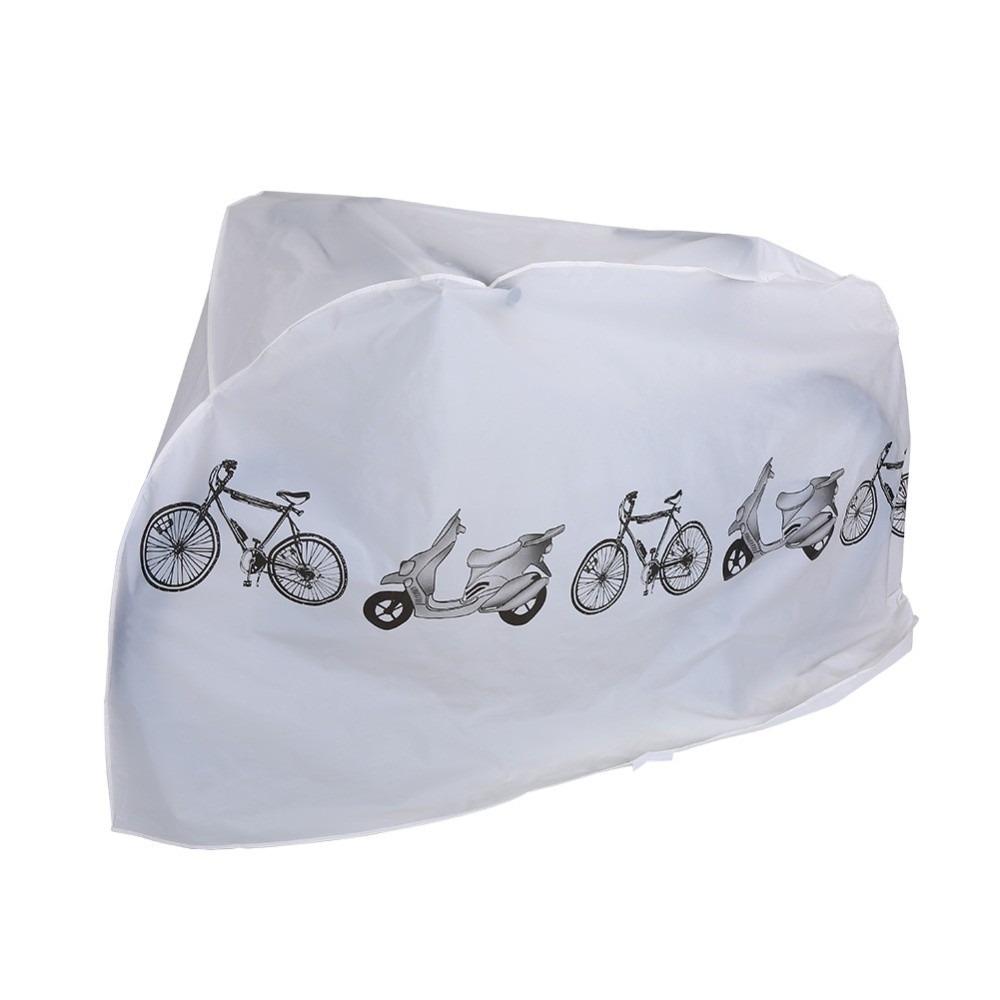 

Durable PEVA Bicycle Rain Cover Waterproof Black&White Bike Cover All-Weather Electric Bikes Covers Bike Storage Accessories білий