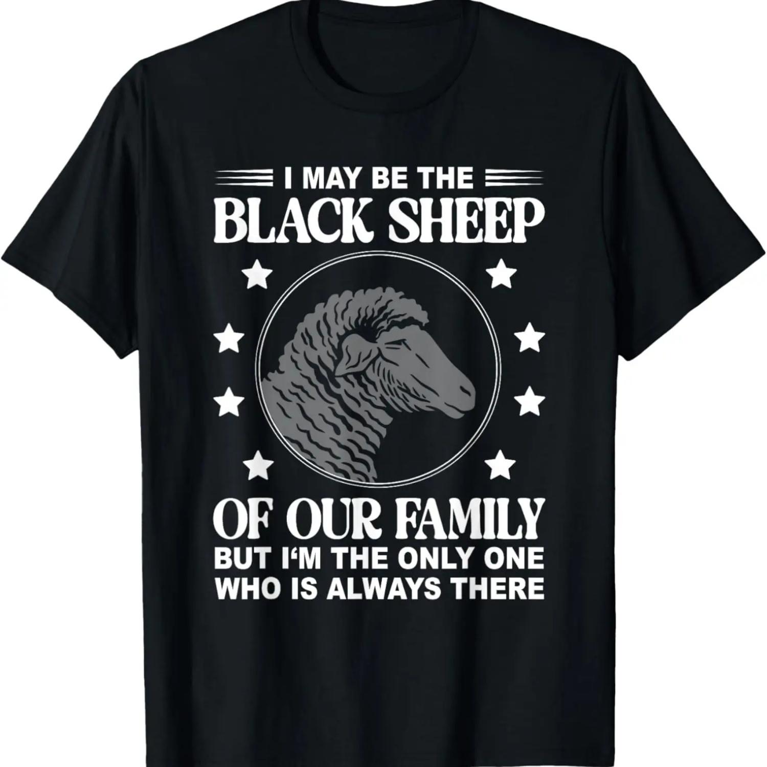 Funny Black Sheep In Our Family - Cool Sheep Sheeple T-Shirt S чёрный