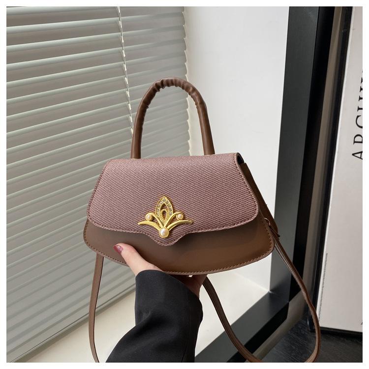 Box bag autumn and winter bag women's color matching dopamine fashion small square bag trend foreign style shoulder messenger bag
