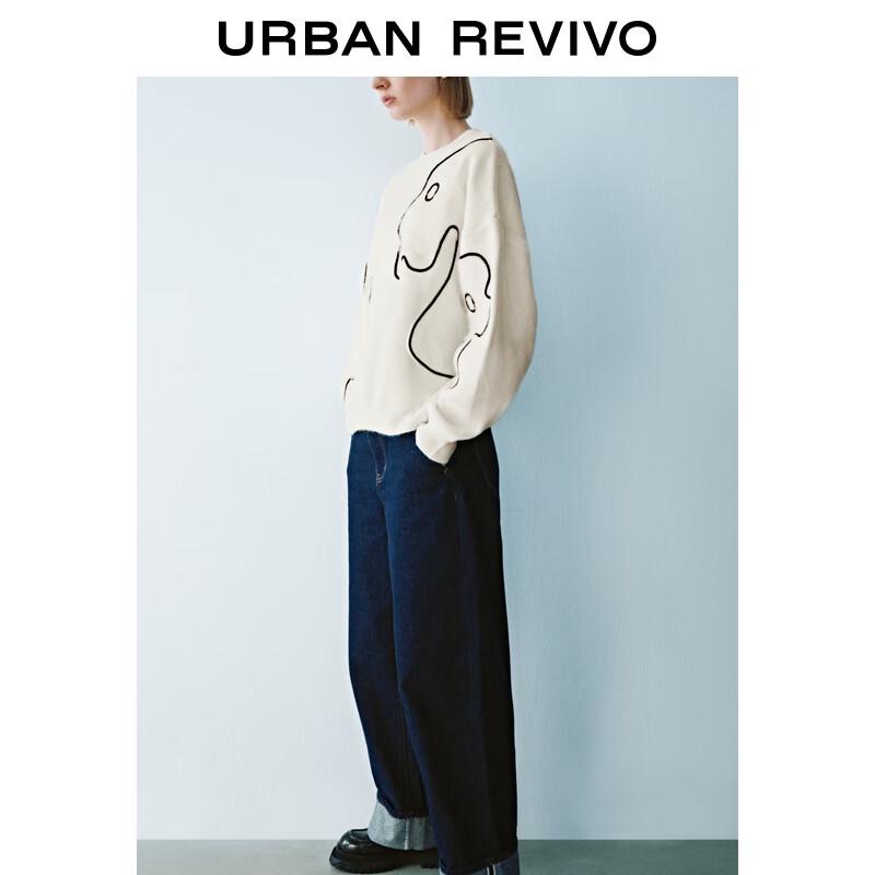 

UR 2025 Зимний свитер крупной вязки с цветочным узором M(M-L)