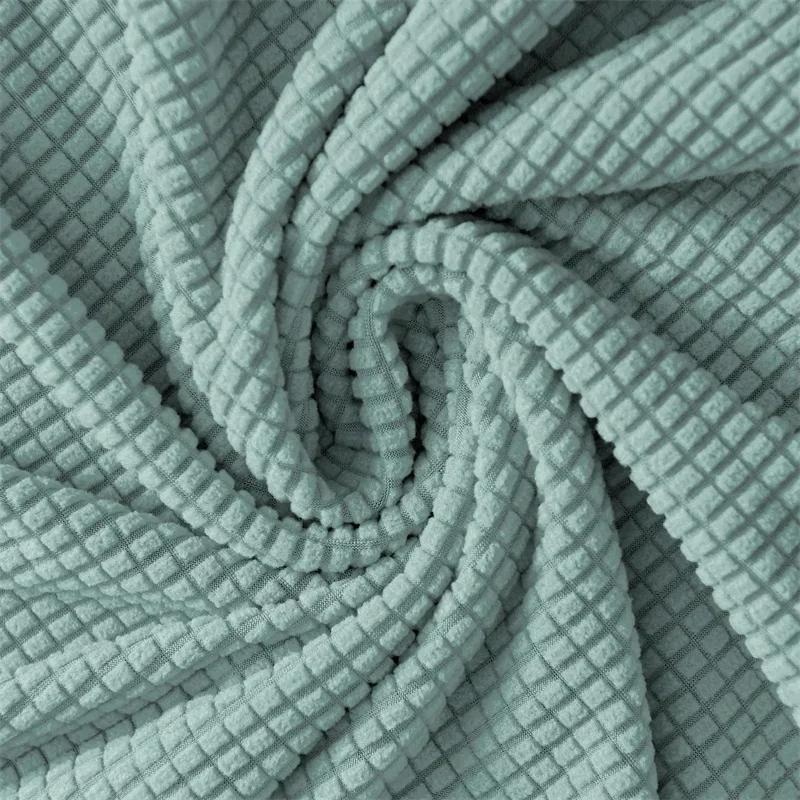 1 Peça Capa para Poltrona Alta em Lã Polar Repelente à Água Elástica Capa Slipcover para Assento de Poltrona de Jantar Cor Sólida Protetor de Cadeira em Spandex