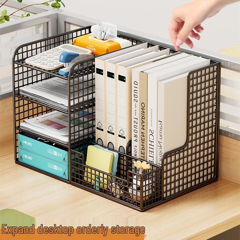 A4 File Organizer Box - Office Desk Storage & Bookshelf Folder System