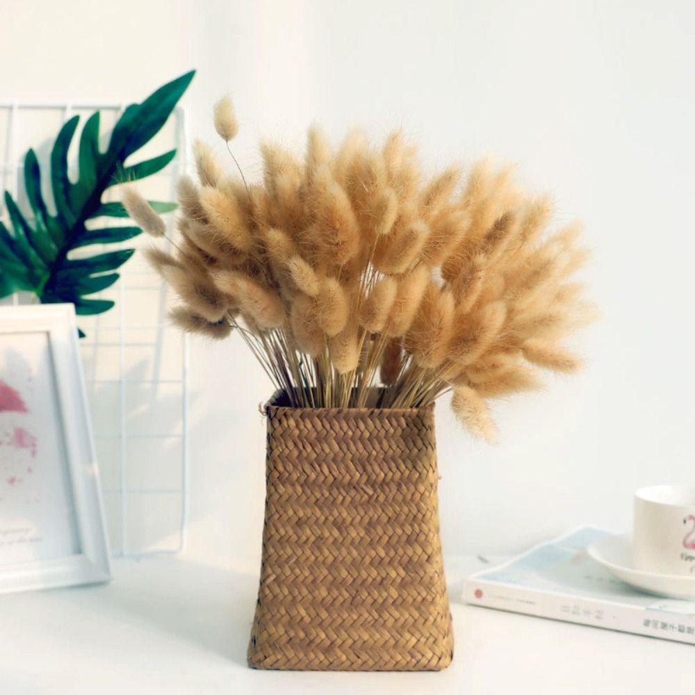 Imitation Woven Vase Geometric Design Flower Plant Pot  Home Decoration