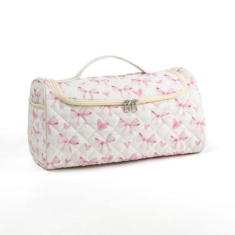 Hair Dryer Storage Bag, Large Capacity Portable Travel Storage Bag With Hooks, Quilted Design, For Hair Styling Tools