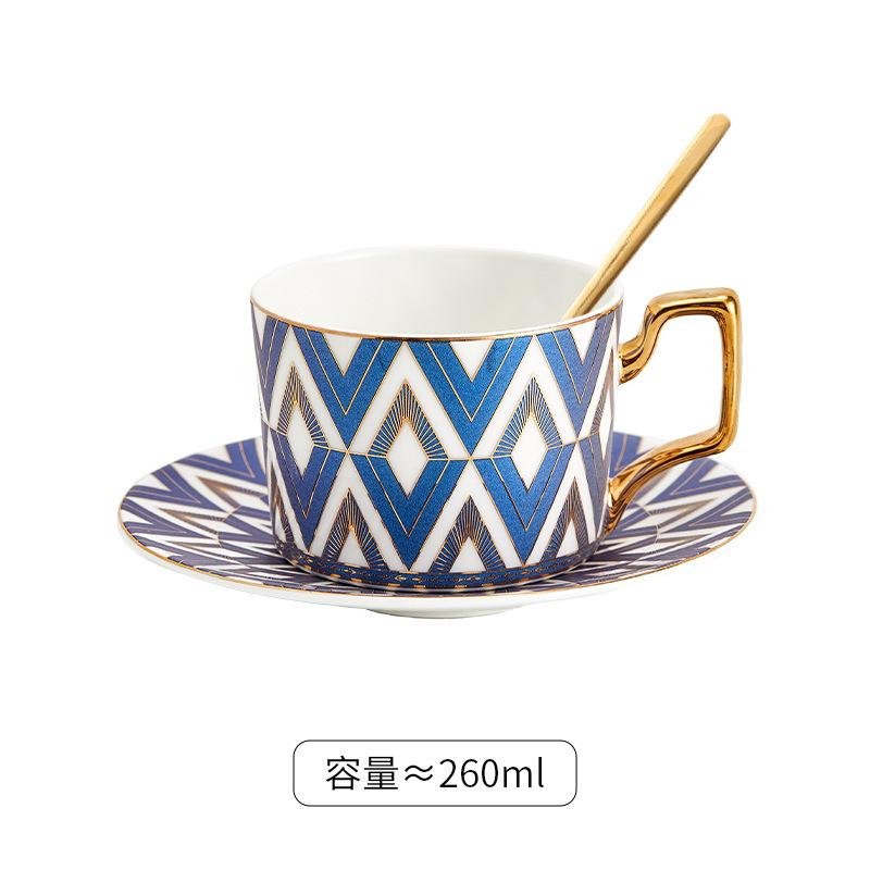 Light Luxury Coffee Cup And Saucer Set, Wedding Gift, Ceramic Bone China High-End Exquisite Latte Cup, Afternoon Tea Coffee Cup