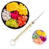 High Quality Metal Pocket Toothpick Multifunctional Portable Toothpick Tube Gold EDC Toothpick Outdoor