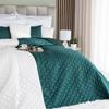 HERRINGBONE Bedspread Bottle Green 170x210 Cm - Elegance In Your Bedroom