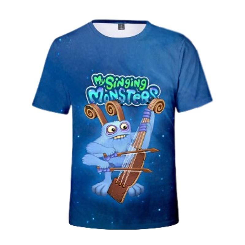 My Singing Monsters Summer T-shirt With Digital Print For Teenagers