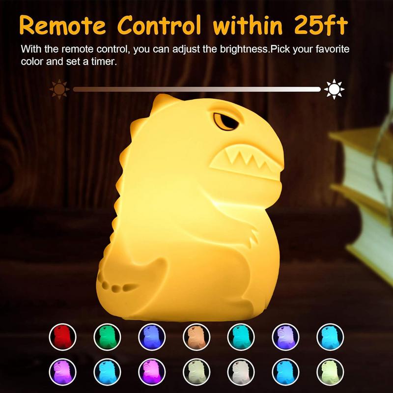 

Dinosaur Silicone Light Bedroom Dinosaur Nightlight Bedroom Dinosaur Light For Kids Decorative Dinosaur Patting Night Light For GERMANY