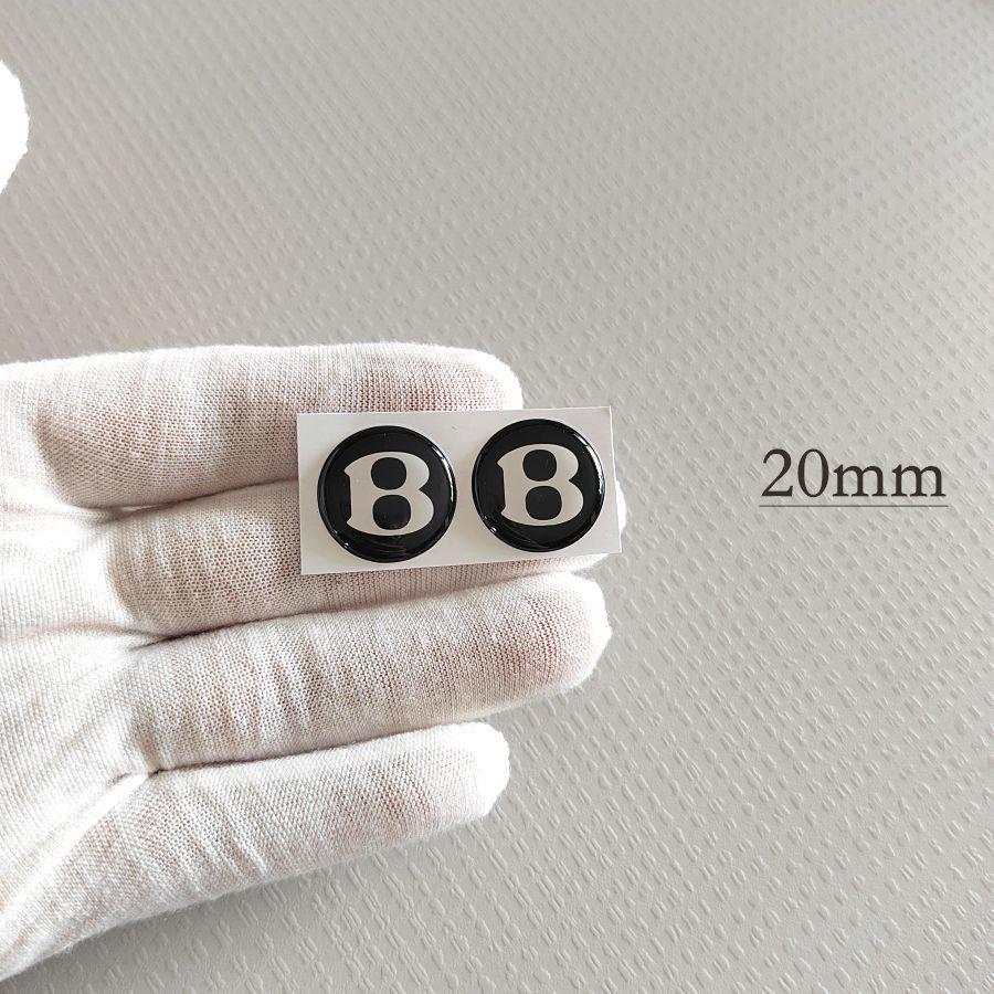 Car Key Emblem Badge Rubber-coated Flat Bottom Sticker Decoration For New Bentley Flying Spur Continental GT Bentayga Mulsanne
