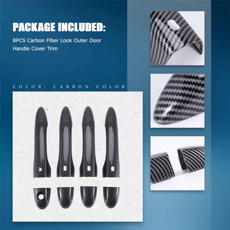 Carbon Fiber Outer Door Handle Cover Trim Decoration for Maserati Levante 2016 2017 2018 Ghibli 2014-2018 Quattroporte