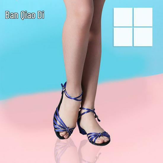 Banqiao Di Girls' Latin Dance Shoes - Spring/Summer Five Strap Practice and Competition Shoes