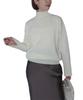 Yours BEXU1681 High Neck Drop Shoulder Oversized Size M Women's Knit, Ivory,