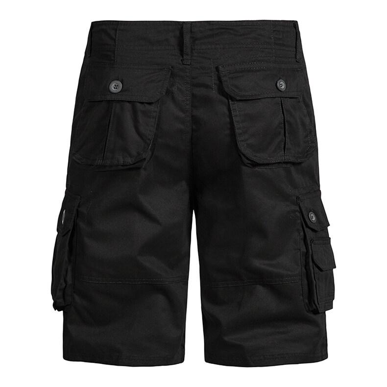 Men's Summer Multi-Pocket Cargo Bermuda Shorts - Casual, Lightweight Mid-Length