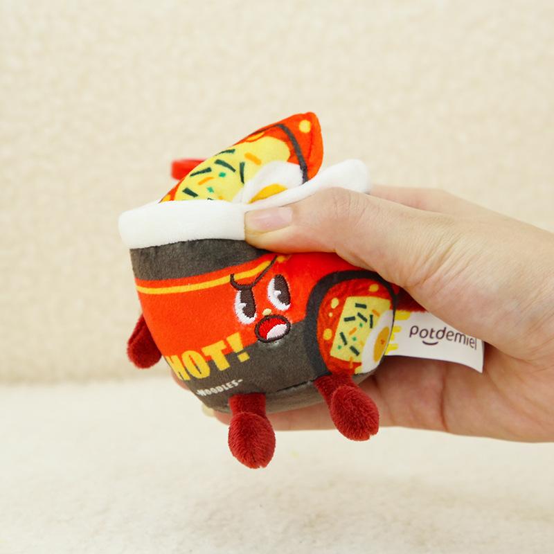 Turkey Noodles Instant Plush Pendant Cartoon Dolls Keychains Toy Kids Gifts