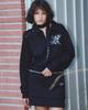 Nyxxx Snap Collar Sweatshirt_Scalf Set Black