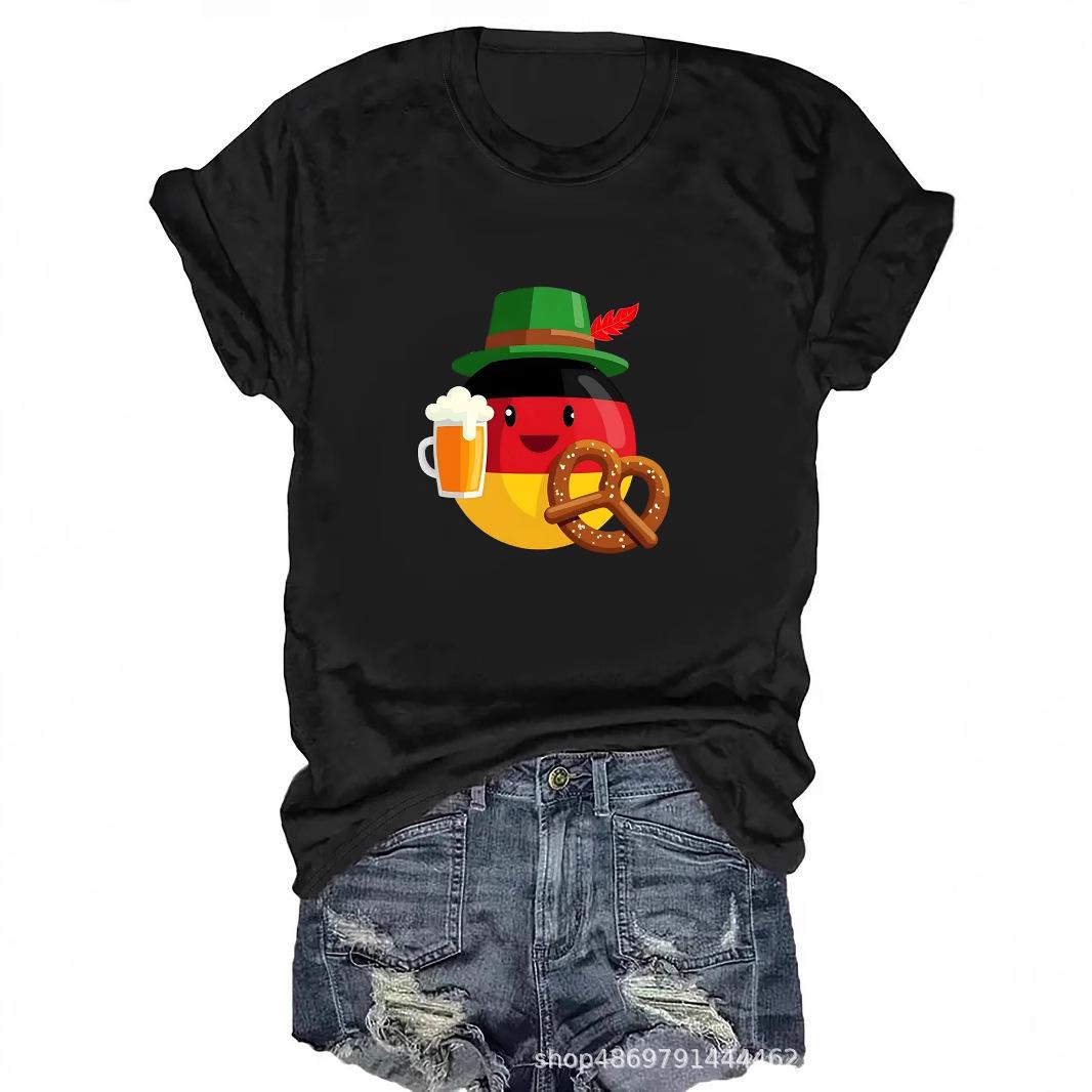 

Women s Fashion Round Neck T-Shirt for Cross-Border Trade M светло-серый