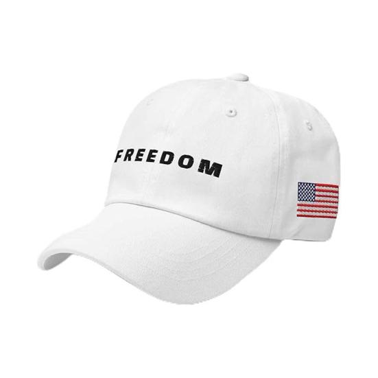 Retro Baseball Cap Adjustable Strap UV Protection Unisex Freedom Hat Sports Outdoor Activities Fishing Hat