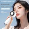 Compact Ice Cooling Fan: Handheld/Desktop, Portable, Rechargeable for Outdoor & Dorm Use