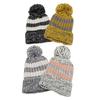 Pullover Hat Men's and Women's Autumn and Winter Thickened Warm Wool Hat Outdoor Riding Blended Striped Knitted Hat