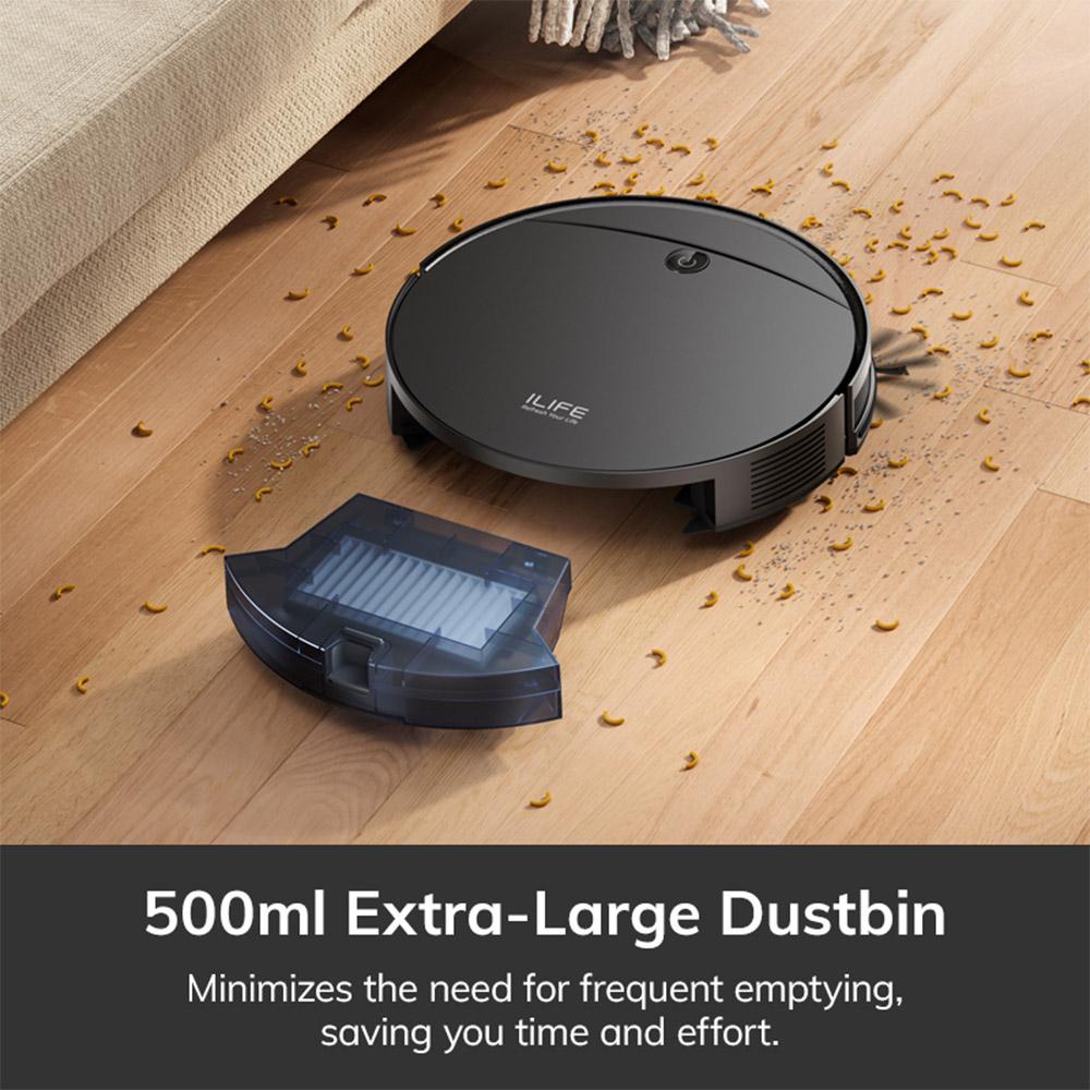 ILIFE V10 Robot Vacuum Cleaner, 5000Pa Suction, 120min Runtime, Gyro Navigation, Self-Charging, 2.4G WiFi, App, Alexa and Remote Control