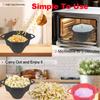 1PC Silikonowa Miska Do Kuchenki Mikrofalowej Popcornu, DIY Popcorn Maker z Pokrywką, Miska Do Poppera Domowej Roboty Duża Pojemność Kolorowe Narzędzia Do Pieczenia Kuchni