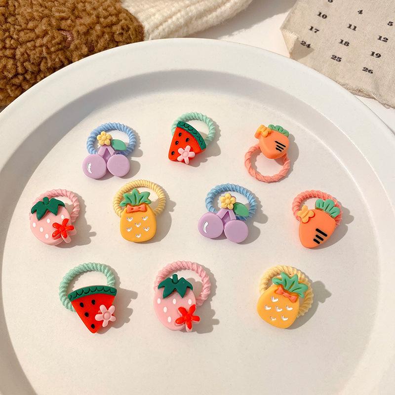 1PACK/10 Cute Girls Headband Gifts for Girls Cartoon Animals Flower and Fruit Decorative Headband Decorative Hair Accessories Set Holiday Gifts