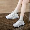 Taizhou Rubber Sole White Sneakers Women's Spring New Platform Running Shoes College Style Fashion