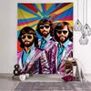 Bee Gees Band Appeso Arazzo Boemo Appeso Tarocchi Tappeti da Parete Hippie Appeso a Parete per Dormitorio Decorazioni per la Casa
