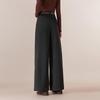 IEF 2025 Winter Korean Style Wool Wide-Leg Pants