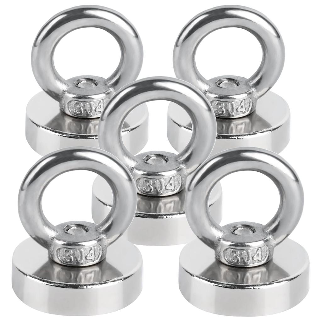 5 Magnéticos Fortes 25mm Magnéticos 25kg Carga Vertical Super Forte Neodímio Adequado para Parede Externa Ganchos de Banheiro, Diâmetro, Ganchos para Carga Pesada,