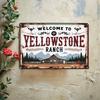 Yellowstone Ranch Humor Vintage Metallblechschild - Langlebige Eisen-Wandkunst für Zuhause, Garage, Bar-Dekor - Einzigartige Geschenkidee, Einfach zu H