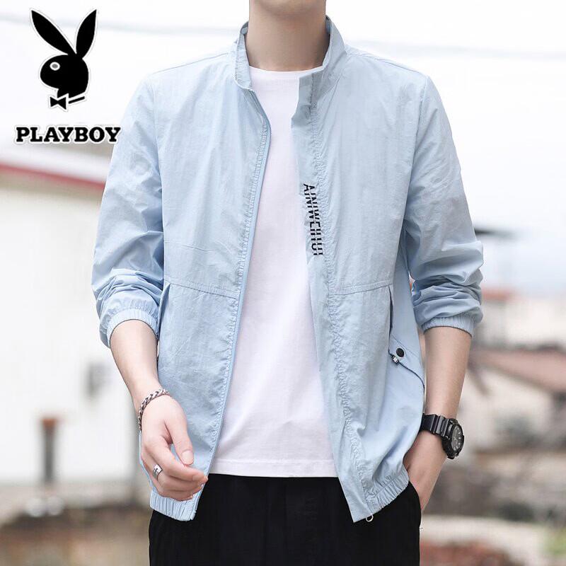 PLAYBOY Men's Summer UV Protection Lightweight Fishing Jacket