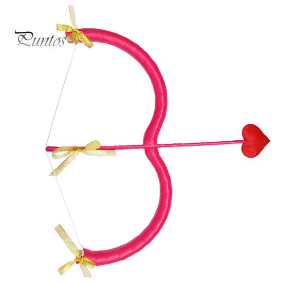 Cupidospil och pil rekvisita hjärtformad rosettdekor Alla hjärtans dag fotografi filminspelning scenkostym föreställningsrekvisita