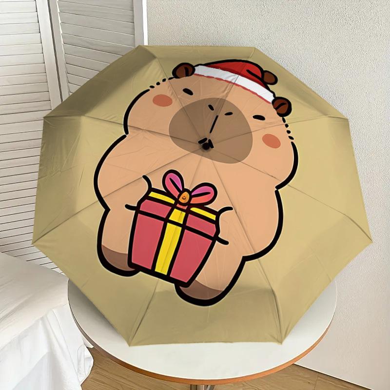 1pc Capybara Gift Automatic Open/Close Umbrella, Formal Events - Ideal Gift for Family or Friends, Outdoor Accessory Yy251211113